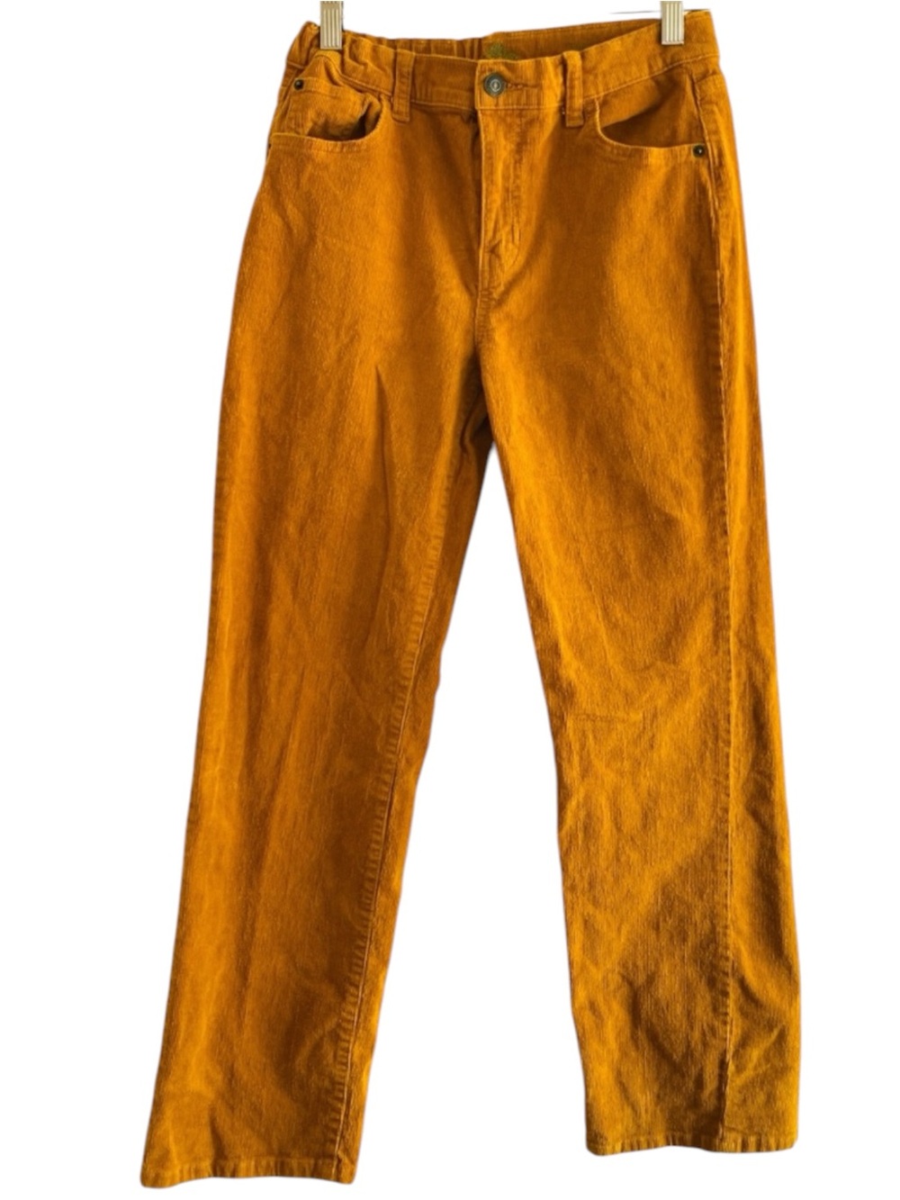 Thereabouts Girls Straight Leg Corduroy Pant Sz 16 Mustard Yellow Autumn Fall